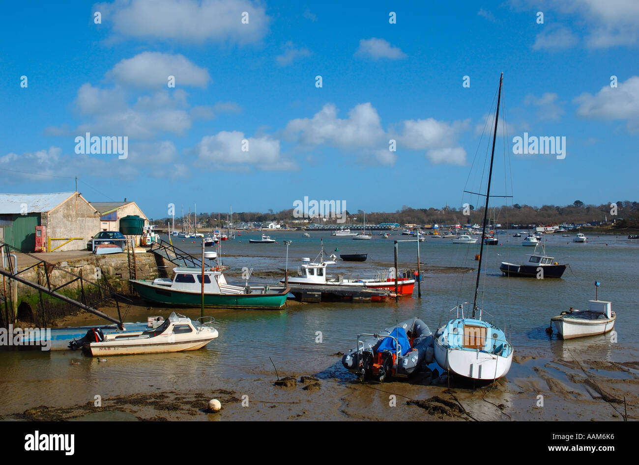 Bembridge Harbour, bembridge, Isle of Wight, England, UK, GB Stock