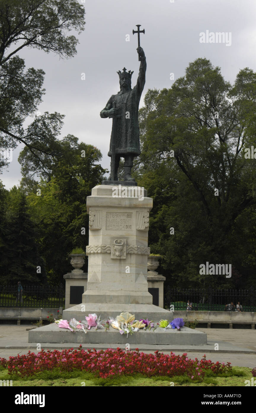 Chisinau, Stefan cel Mare monument Stock Photo
