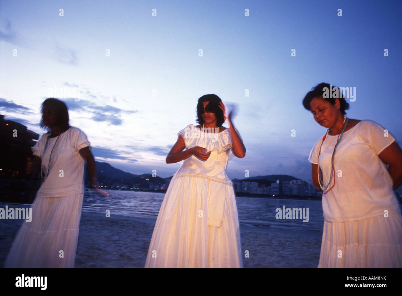 Rio de Janeiro, Brazil. Afro-Brazilian religious ritual. Iemanjá ...