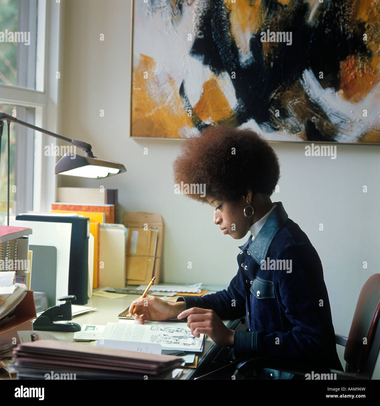 1960s african american woman work hi-res stock photography and images ...