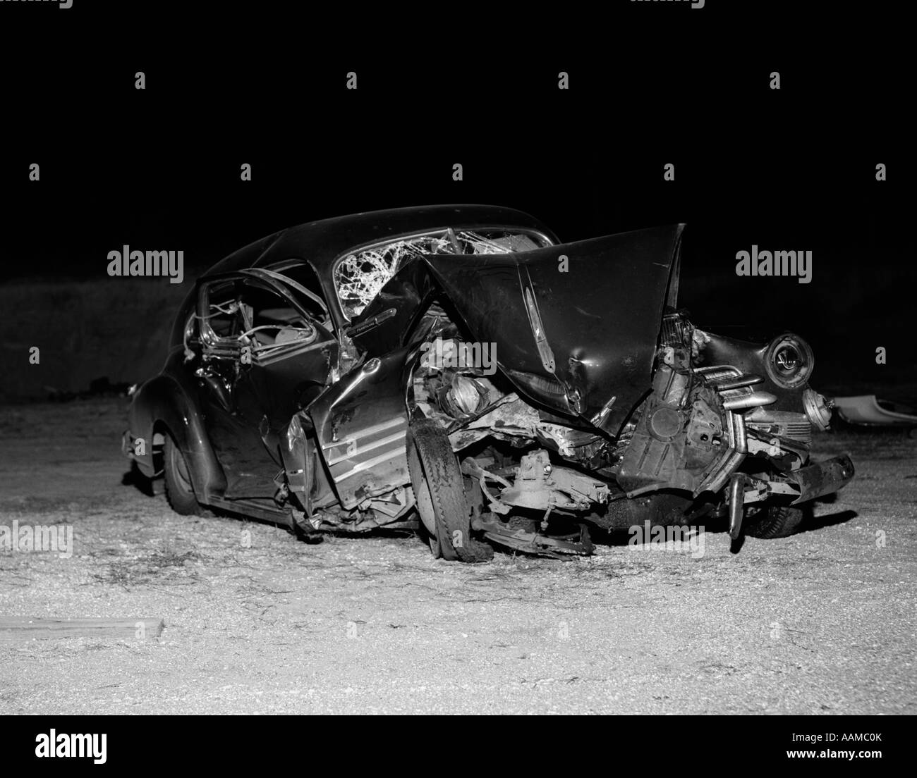 1950's car crash hi-res stock photography and images - Alamy