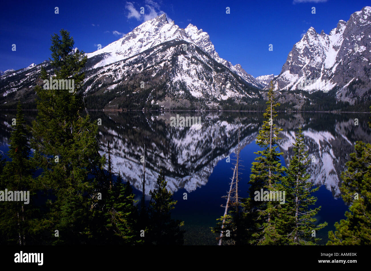 MORAN JUNCTION WY GRAND TETON NATIONAL PARK GRAND TETON MOUNTAINS Stock ...