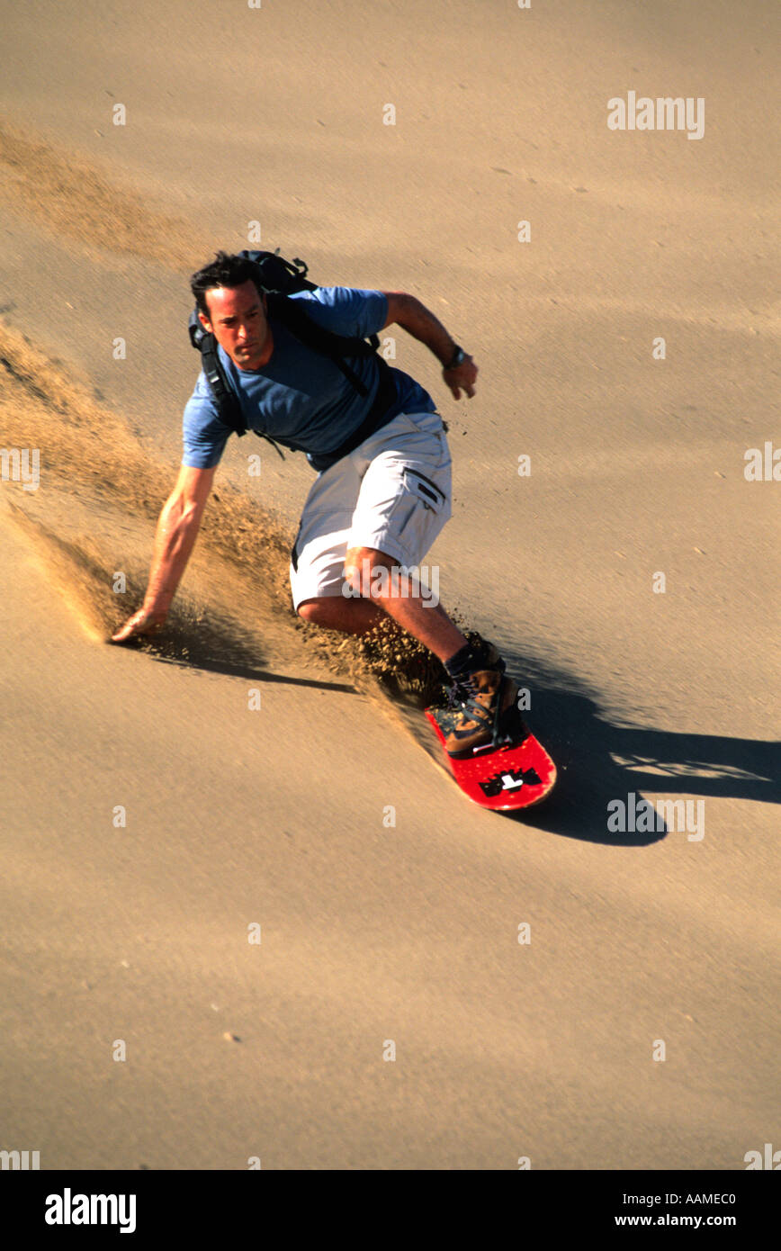 sandboarding Stock Photo
