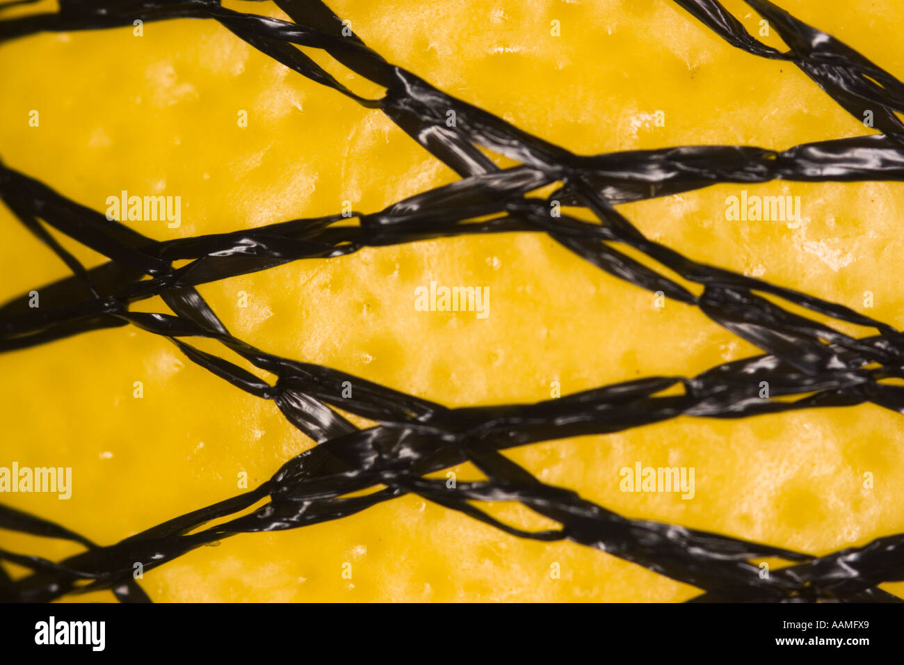 Extreme close up lemon Stock Photo