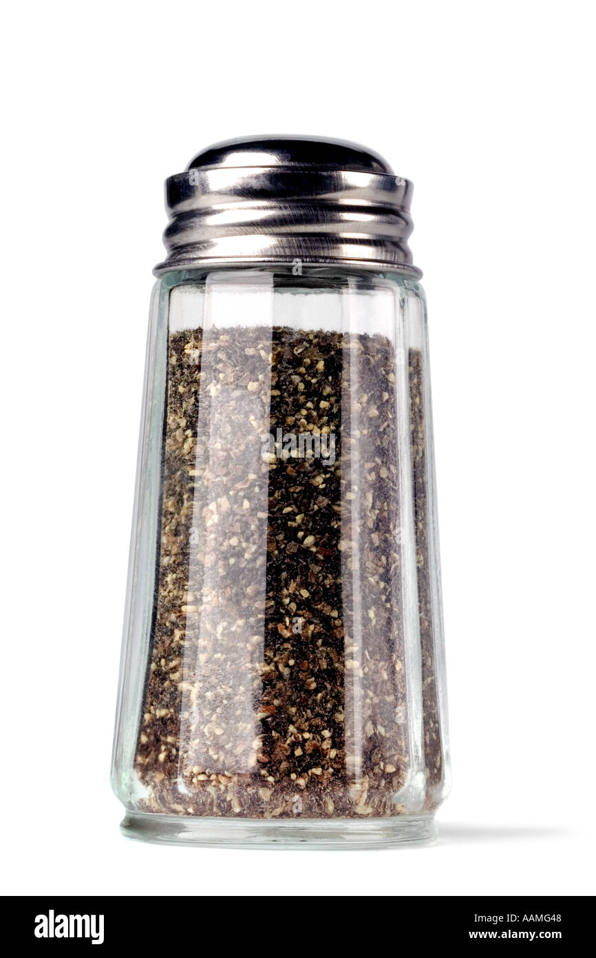 Black pepper shaker Stock Photo - Alamy