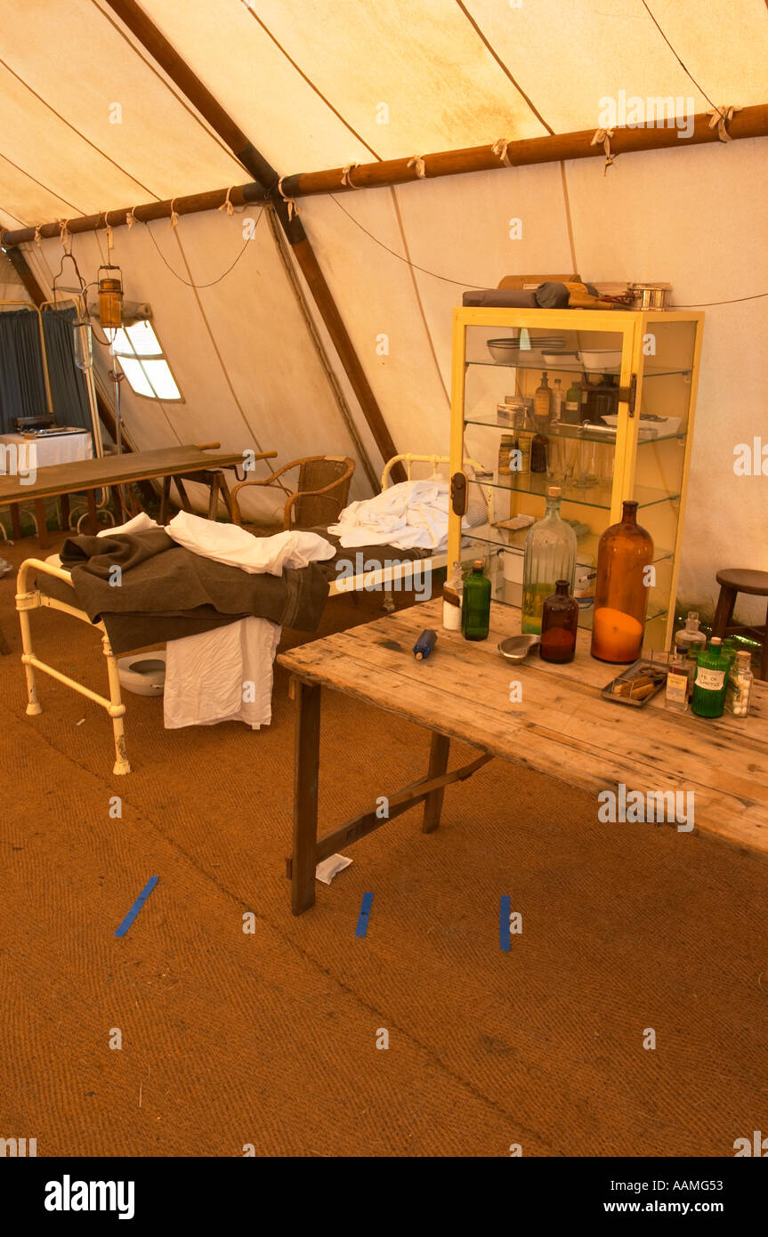 Reconstruction of a 1st world war medical tent Stock Photo - Alamy
