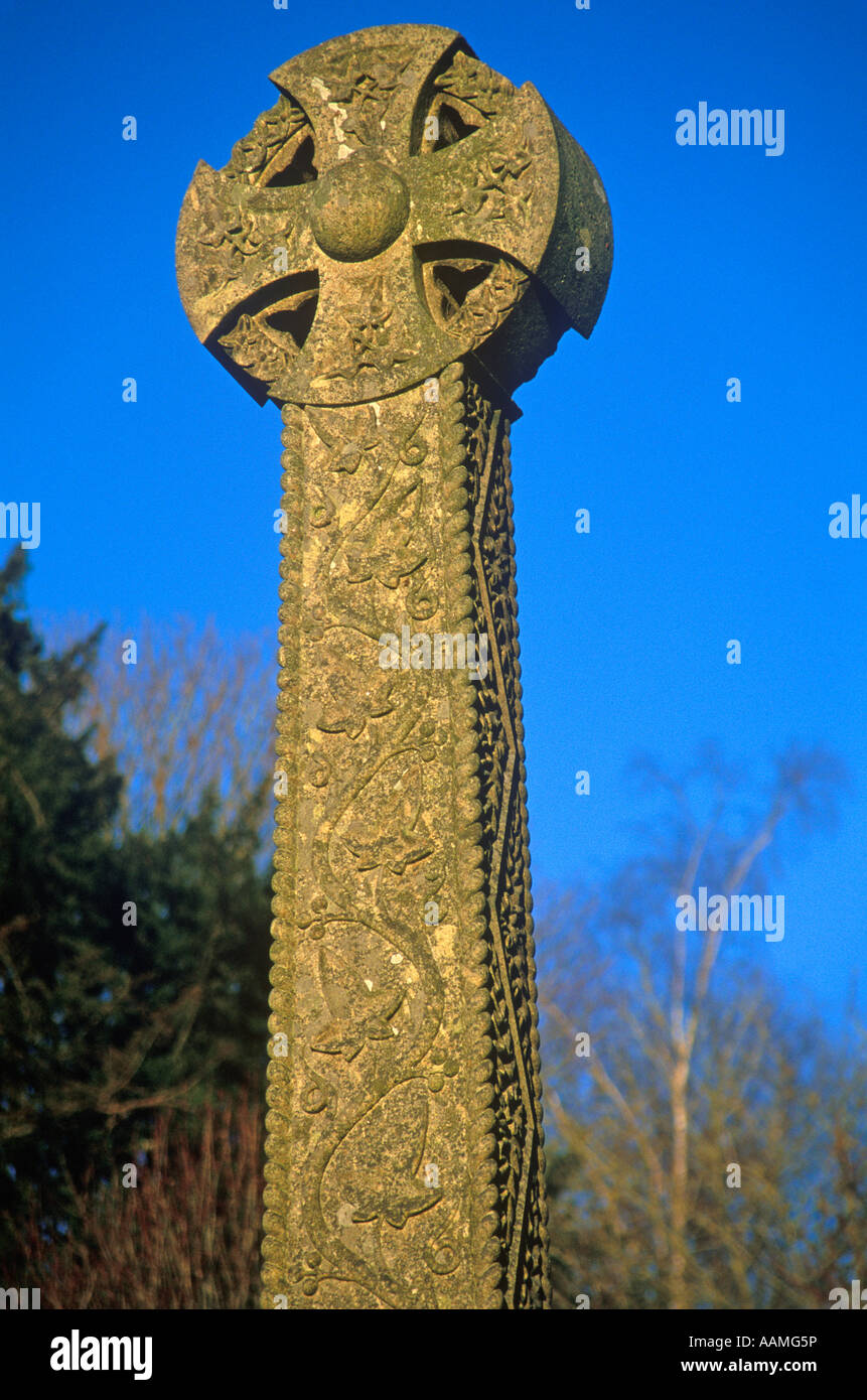 KILLERTON CELTIC CROSS DEVON ENGLAND Stock Photo