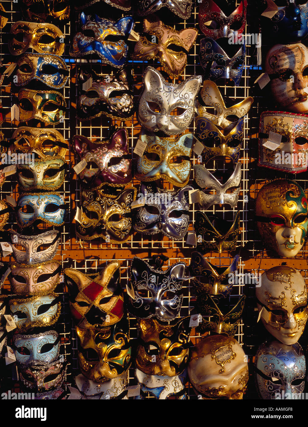 masks for sale in Venice Italy Europe. Photo by Willy Matheisl Stock Photo