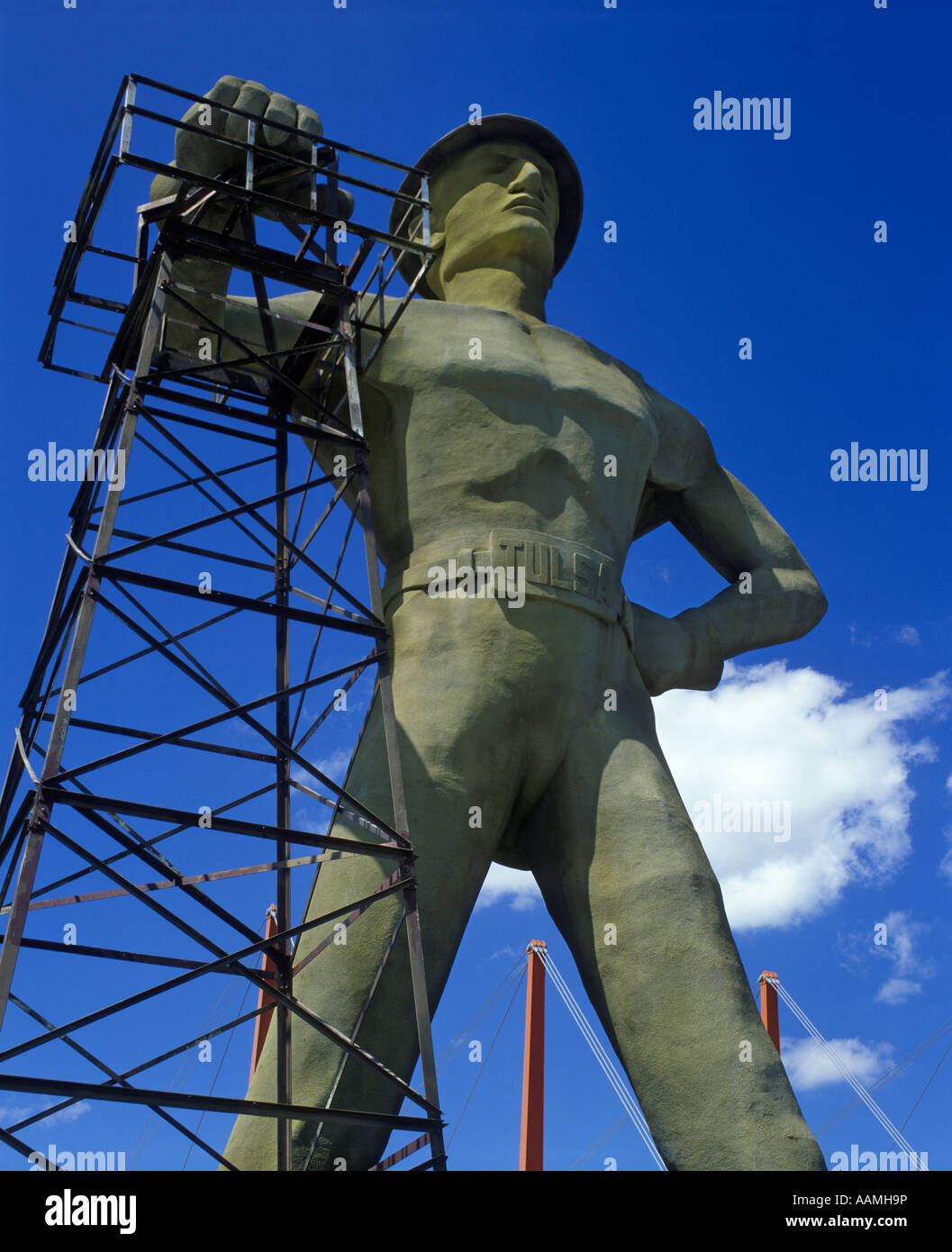 Golden Driller Statue in Tulsa, Oklahoma - Silly America