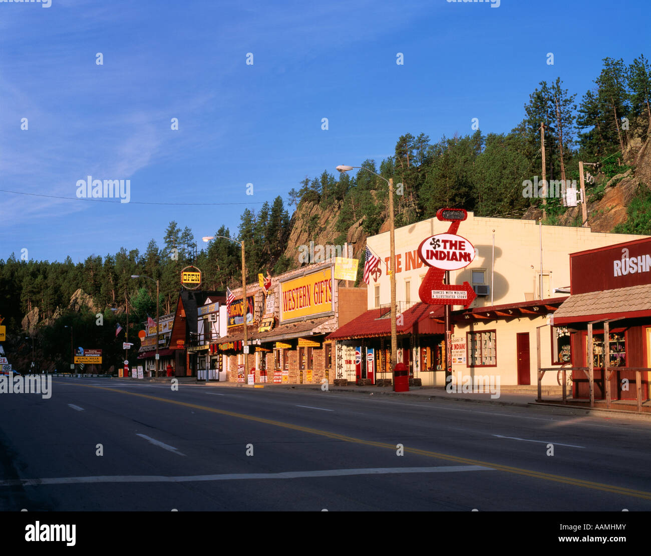 MAIN STREET KEYSTONE SOUTH DAKOTA Stock Photo Alamy