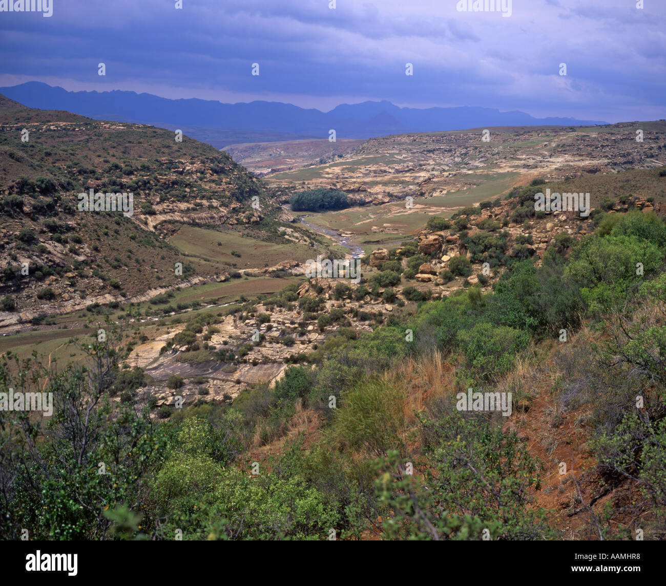 Lesotho mountains near Malealea, Lesotho Stock Photo