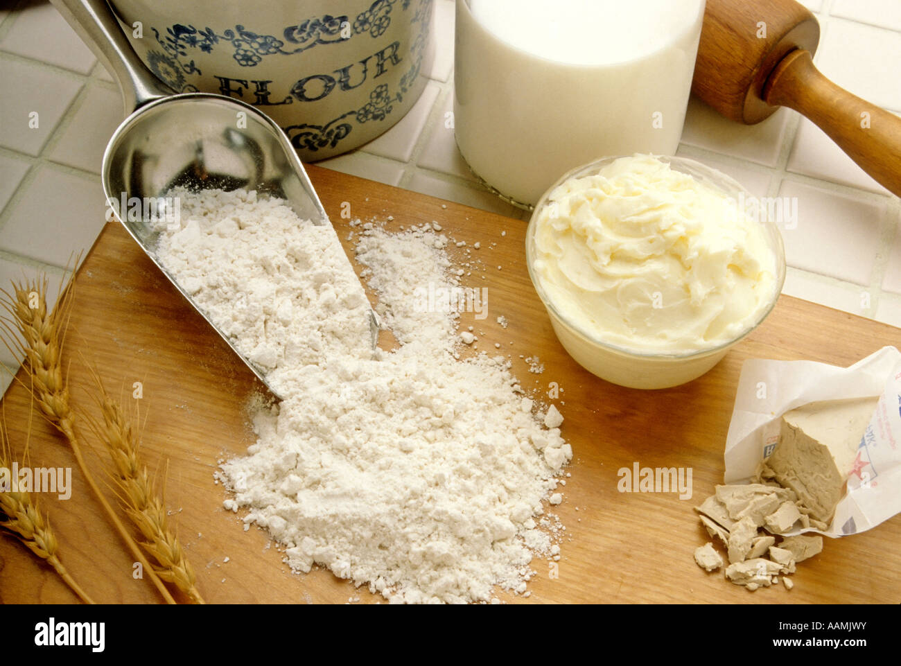 Flour and Dairy Products Stock Photo Alamy