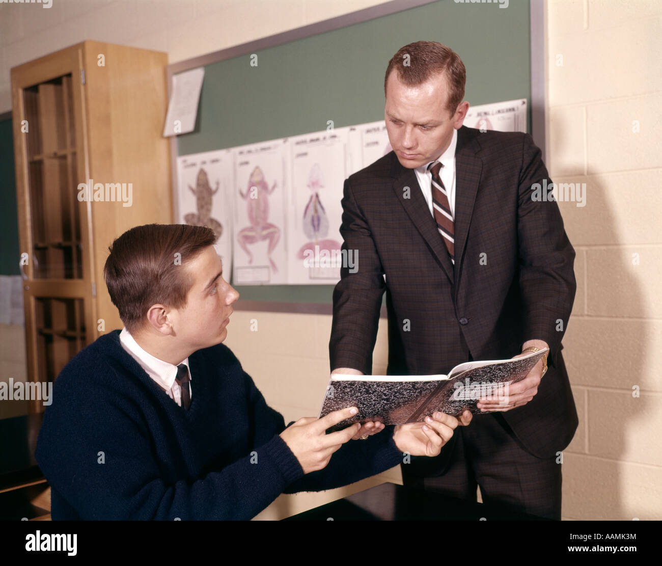 1960s high school classroom hi-res stock photography and images - Alamy