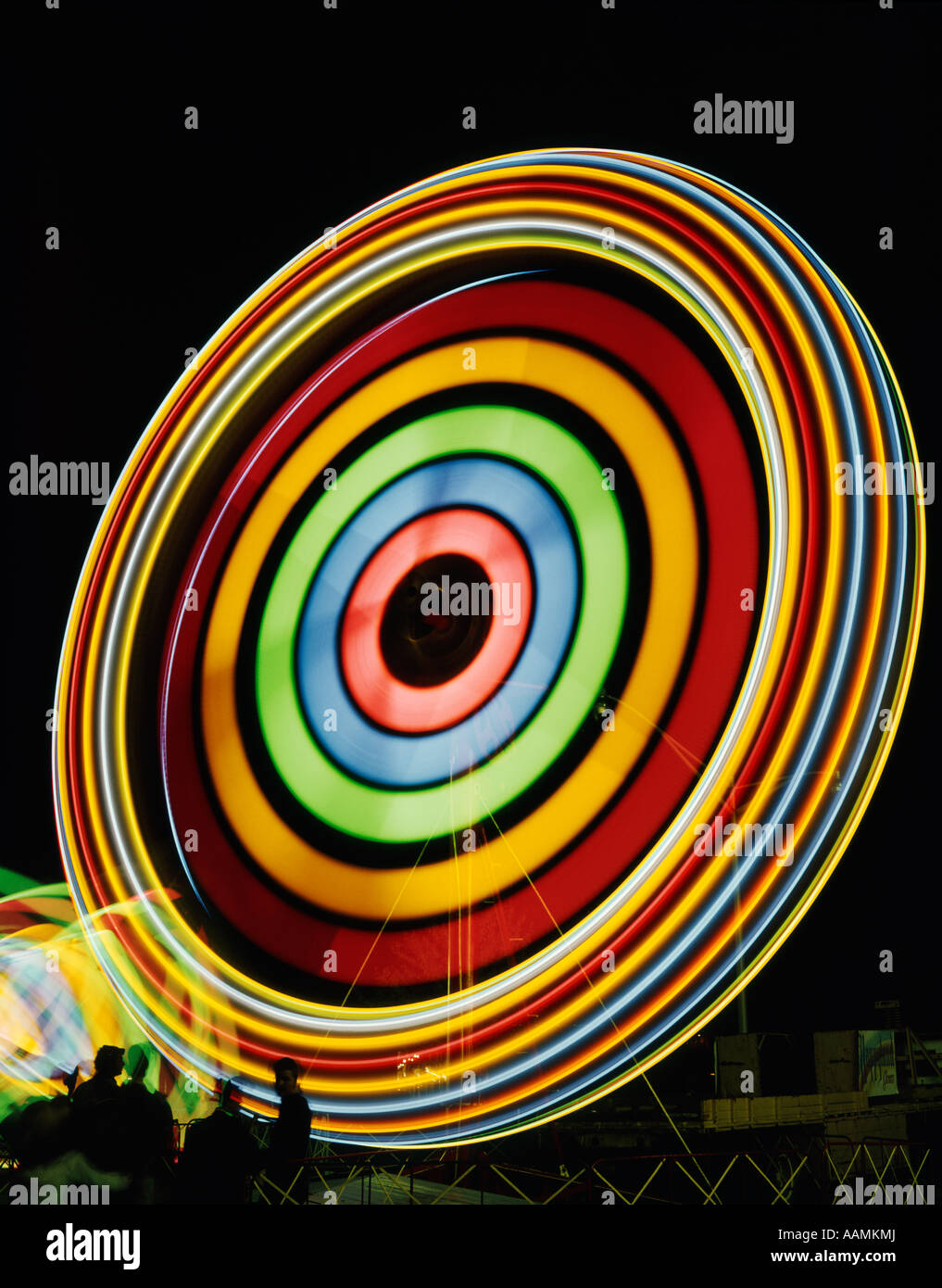 FERRIS WHEEL SPINNING FAST Stock Photo Alamy