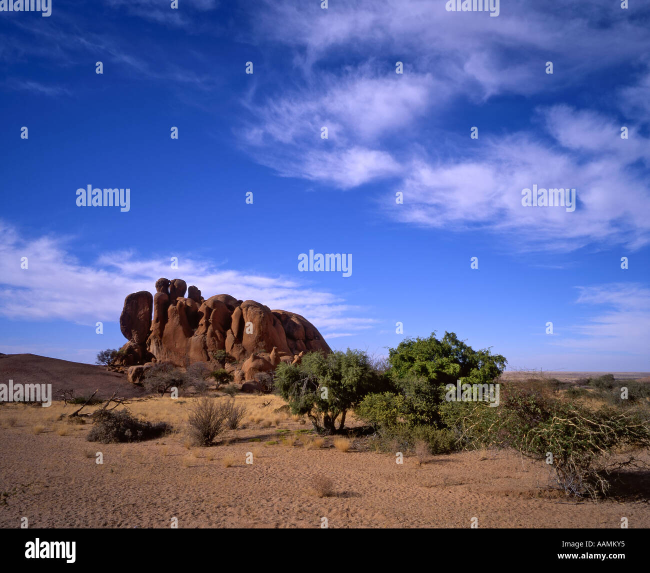 Rock formations near Spitzkoppe, Namibia Stock Photo