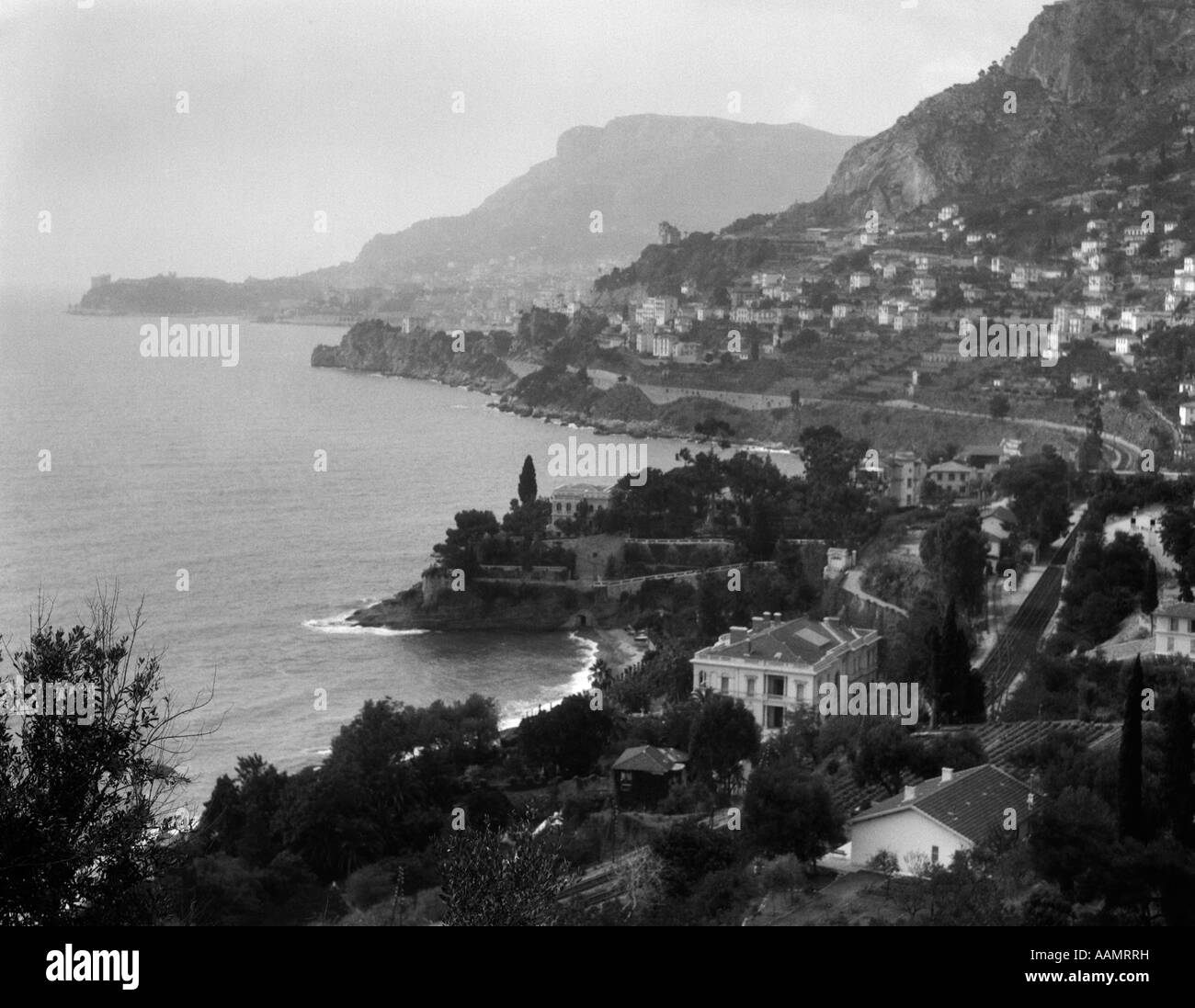 French riviera Black and White Stock Photos & Images - Alamy