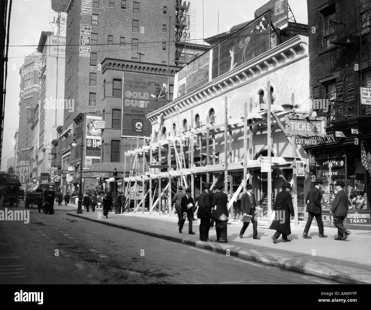 1915 1916 NEW YORK CITY HAYMARKET THEATER MOVIE HOUSE END OF