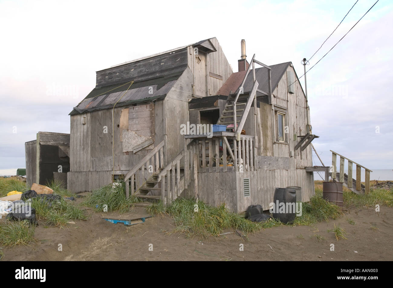 Eskimo house on shishmaref alaska hires stock photography and images