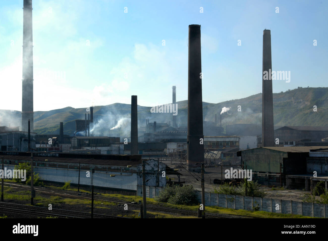 Copsa Mica, industry plant Stock Photo