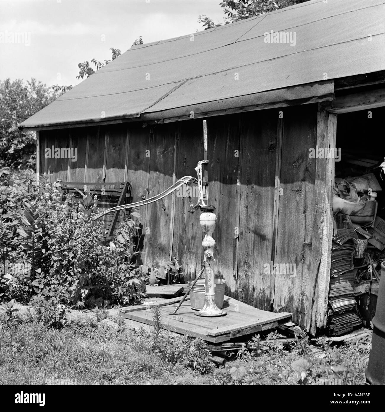 Vintage hand water pump in a small village in Central Luzon, Philippines.  Photos