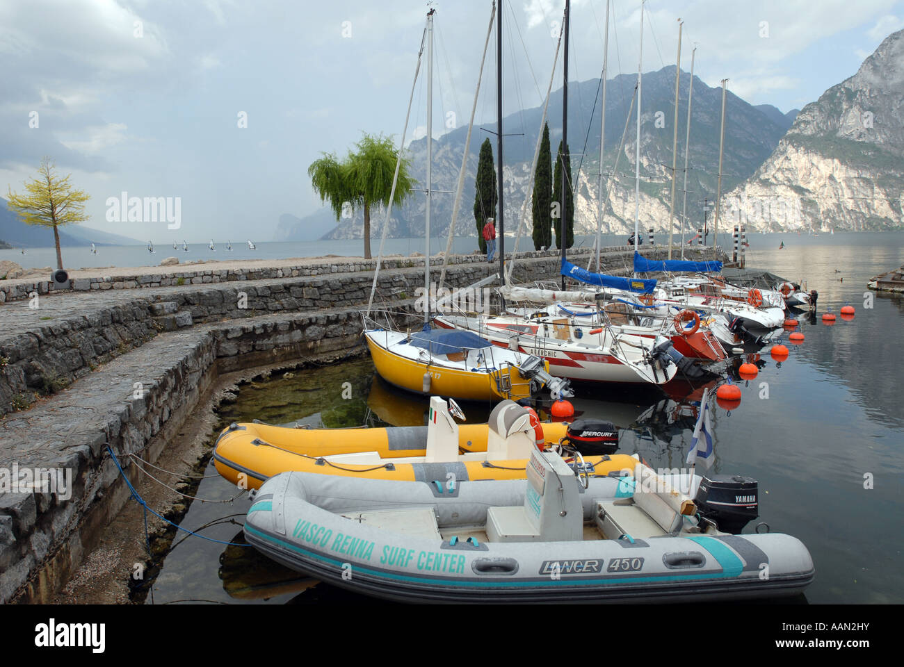 Lake garda and mountains hi-res stock photography and images - Alamy