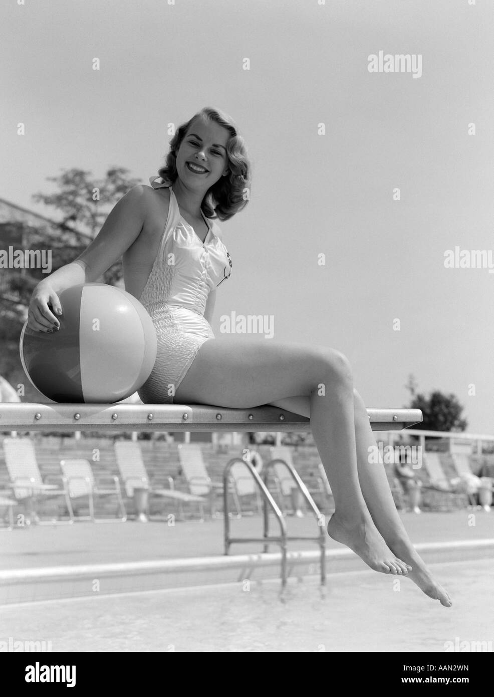 Bathing suit 1960's Black and White Stock Photos & Images - Alamy