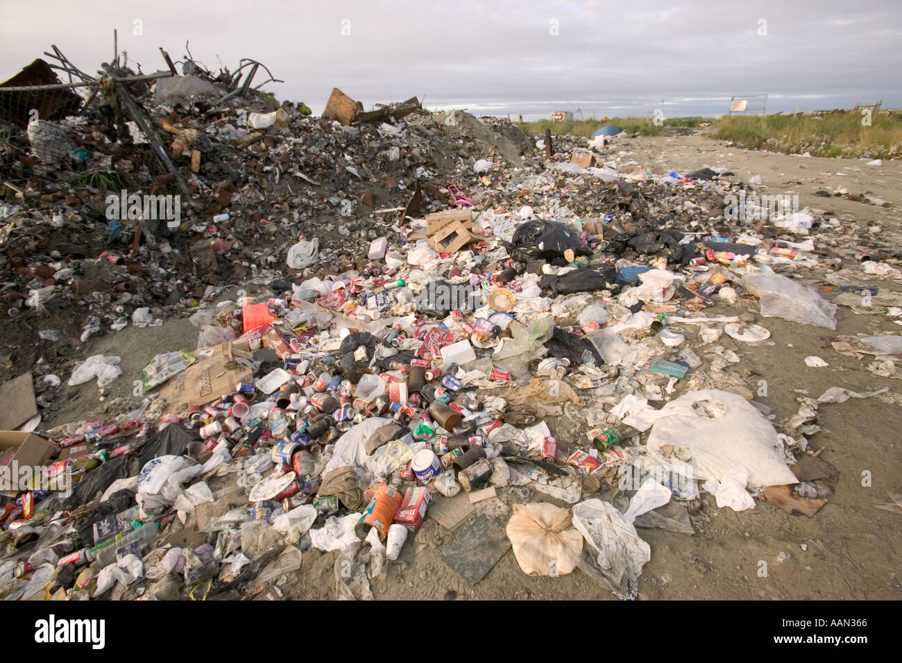 Shishmaref rubbish dump Alaska Stock Photo Alamy