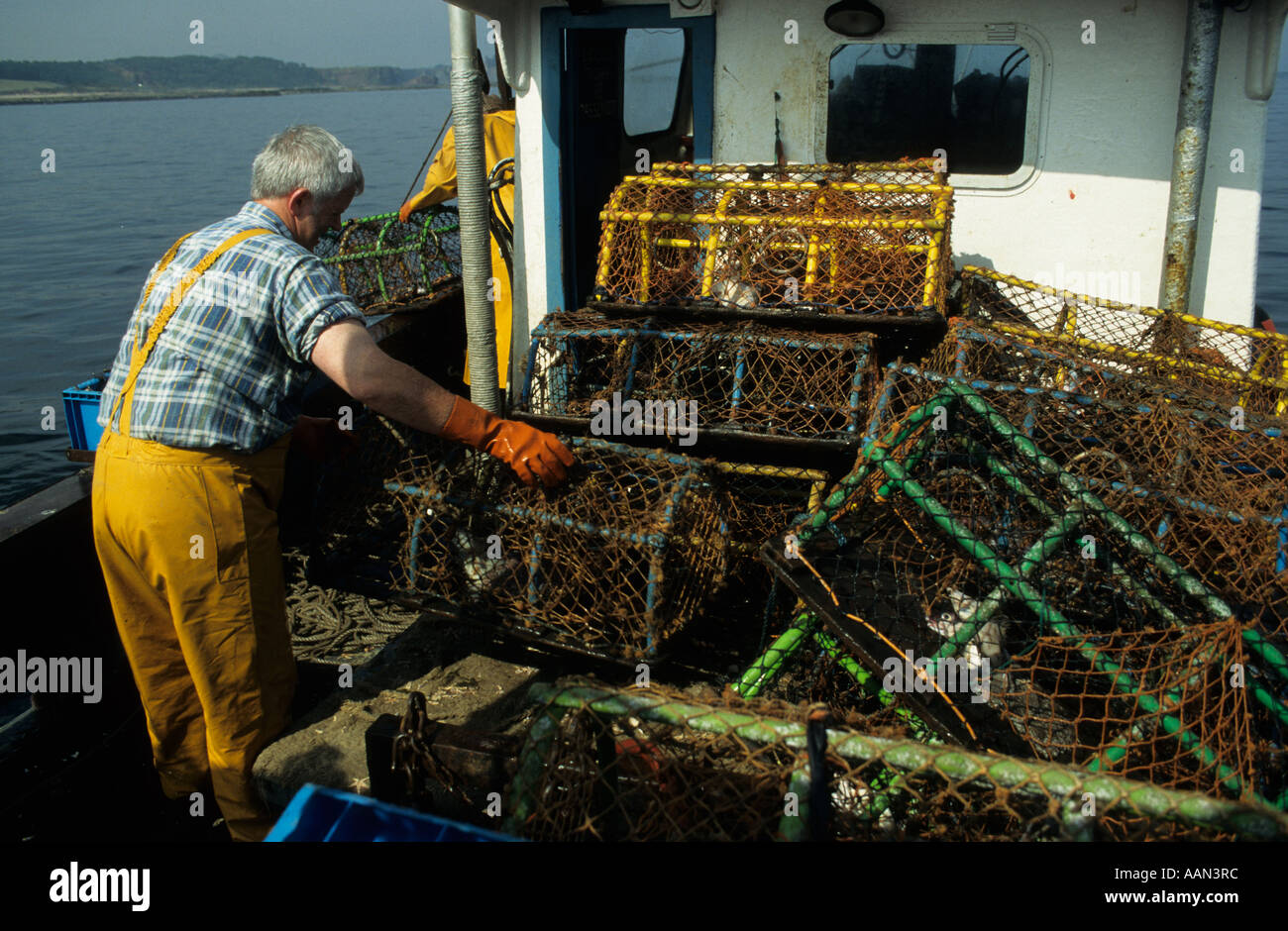 Lobster Fishing Dunbar Scotland UK LA002727 Stock Photo Alamy