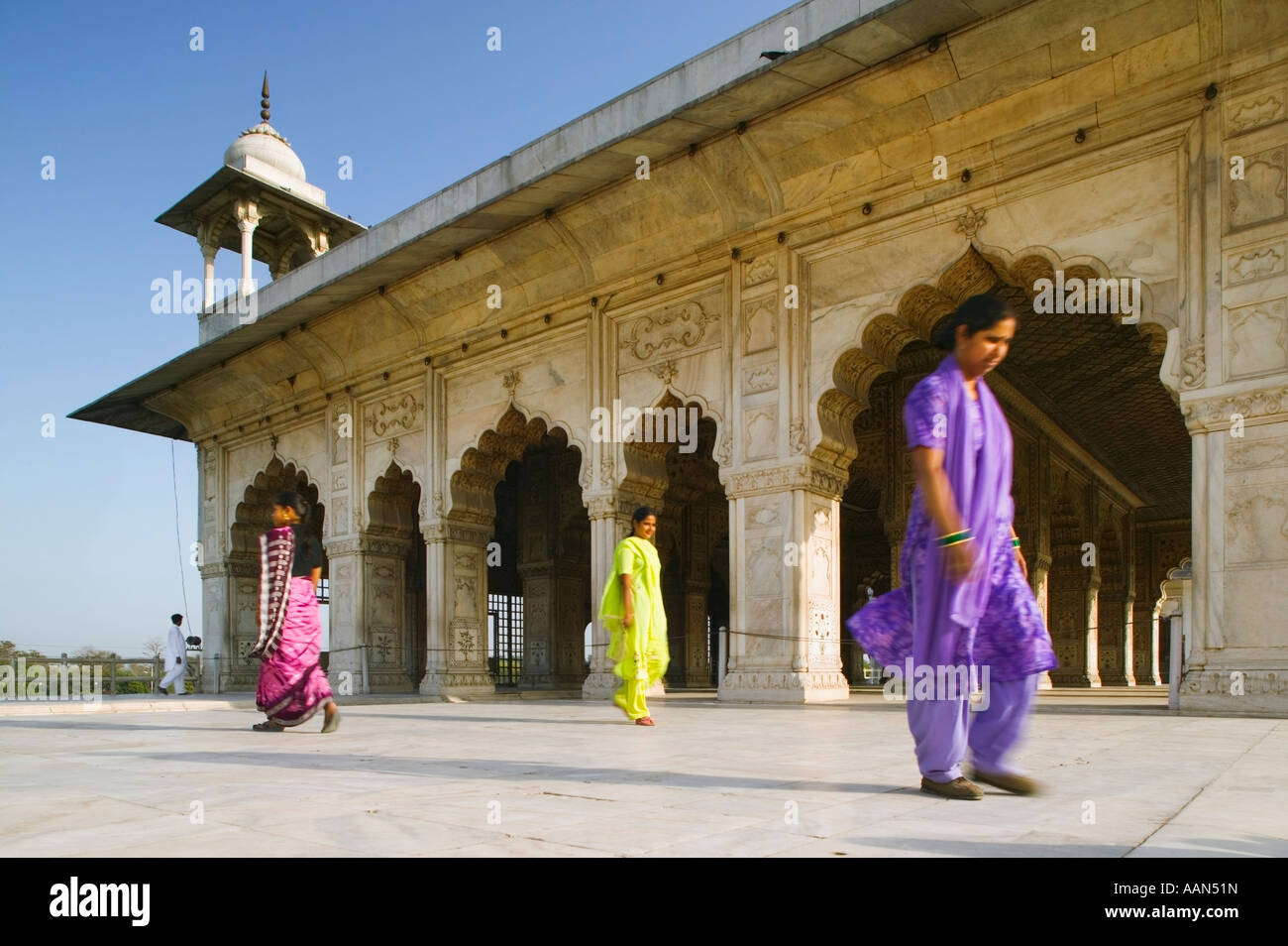 Diwan i Khas (Hall of Private Audiences) in the Red Fort. Stock Photo