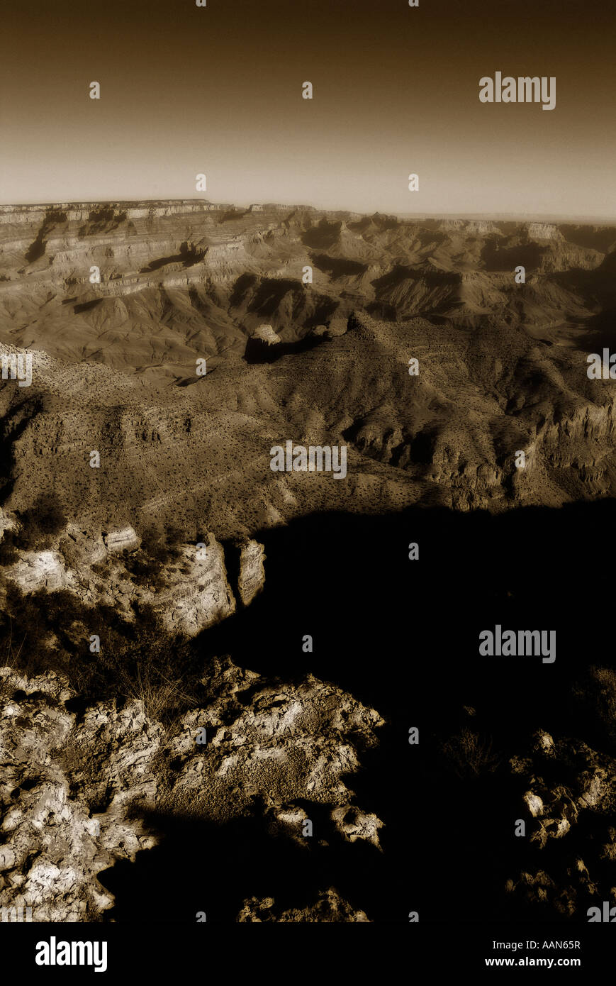 Grand Canyon National Park from south rim. Arizona. USA Stock Photo