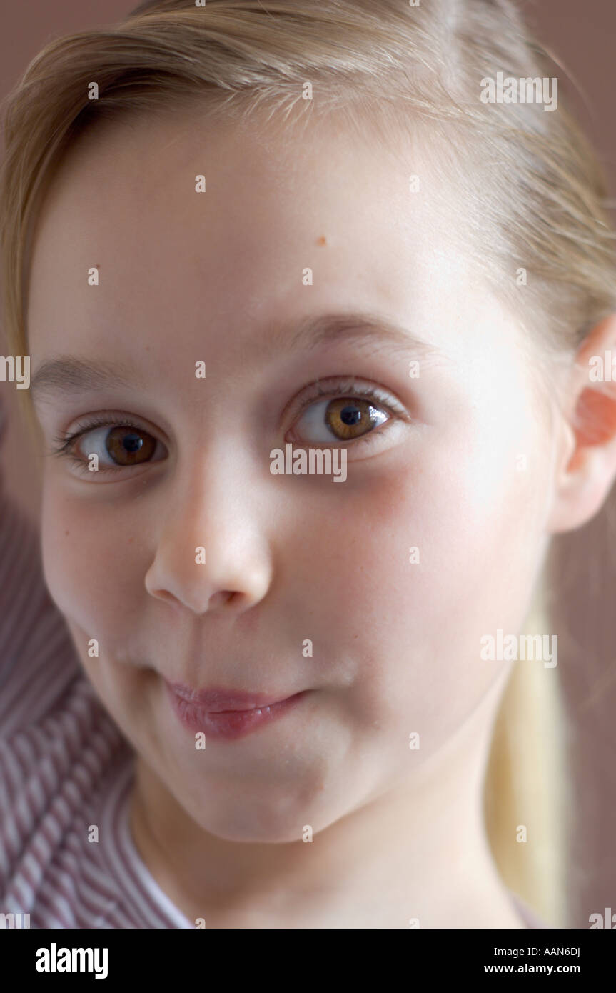 portrait of a happy young girl Stock Photo - Alamy