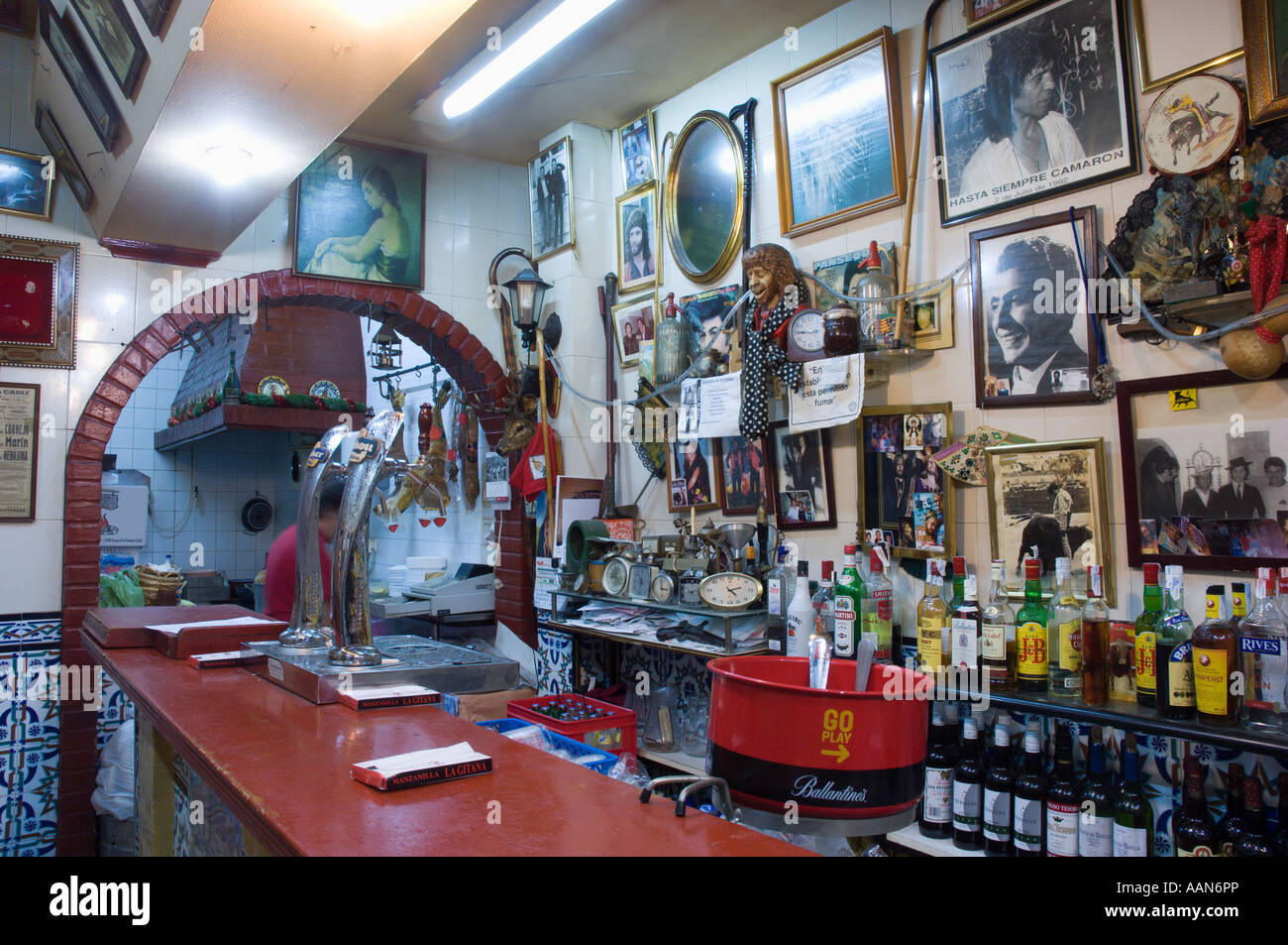 typical bar in cadiz Stock Photo Alamy