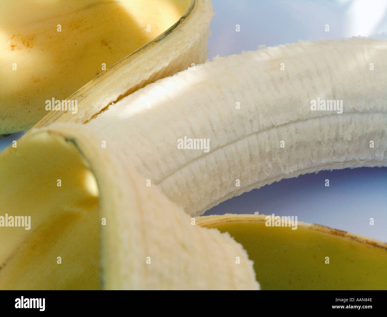 PEELED BANANA Stock Photo