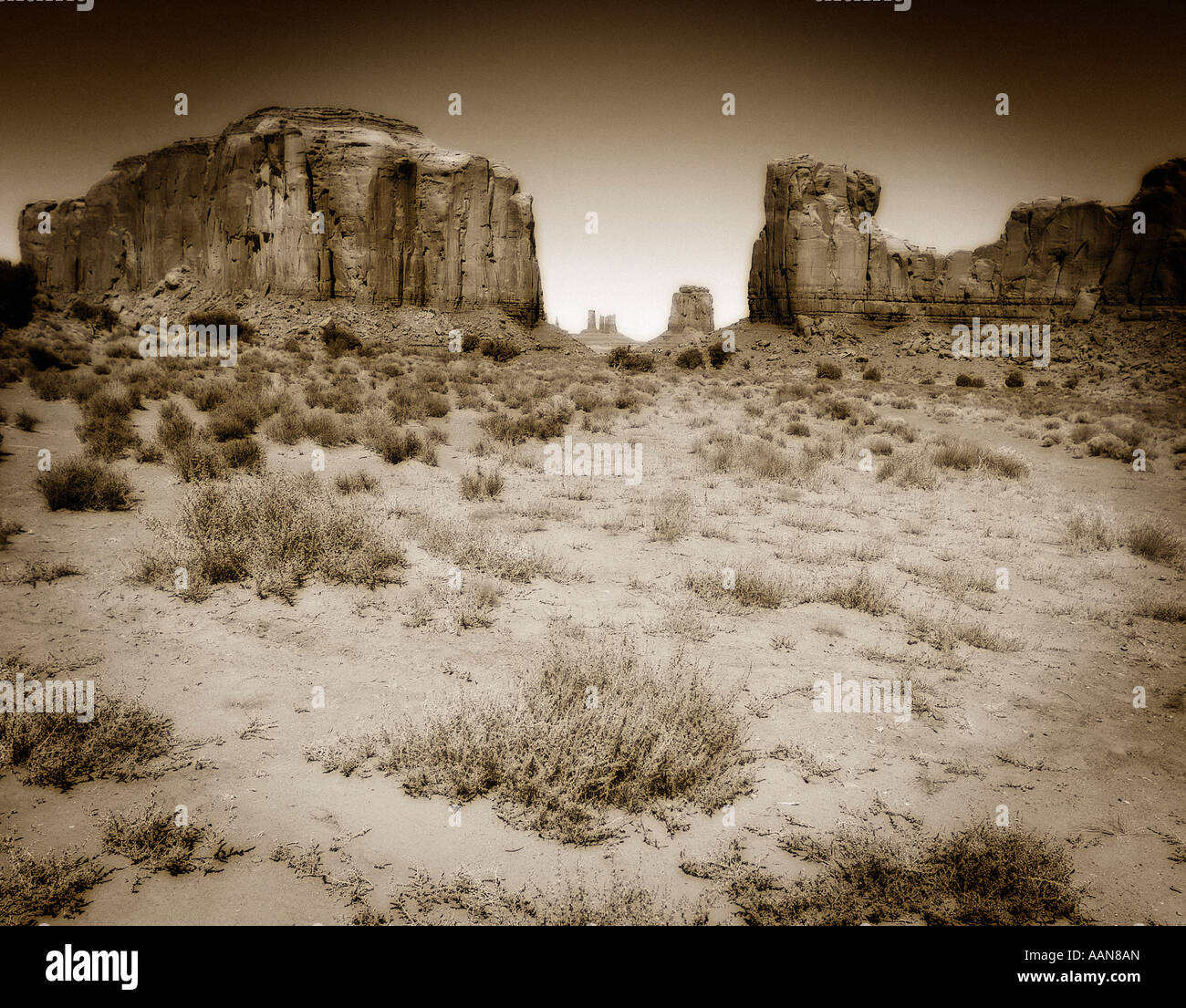Monument Valley Navajo Nation tribal park Northeastern Arizona and southeastern Utah States USA Stock Photo