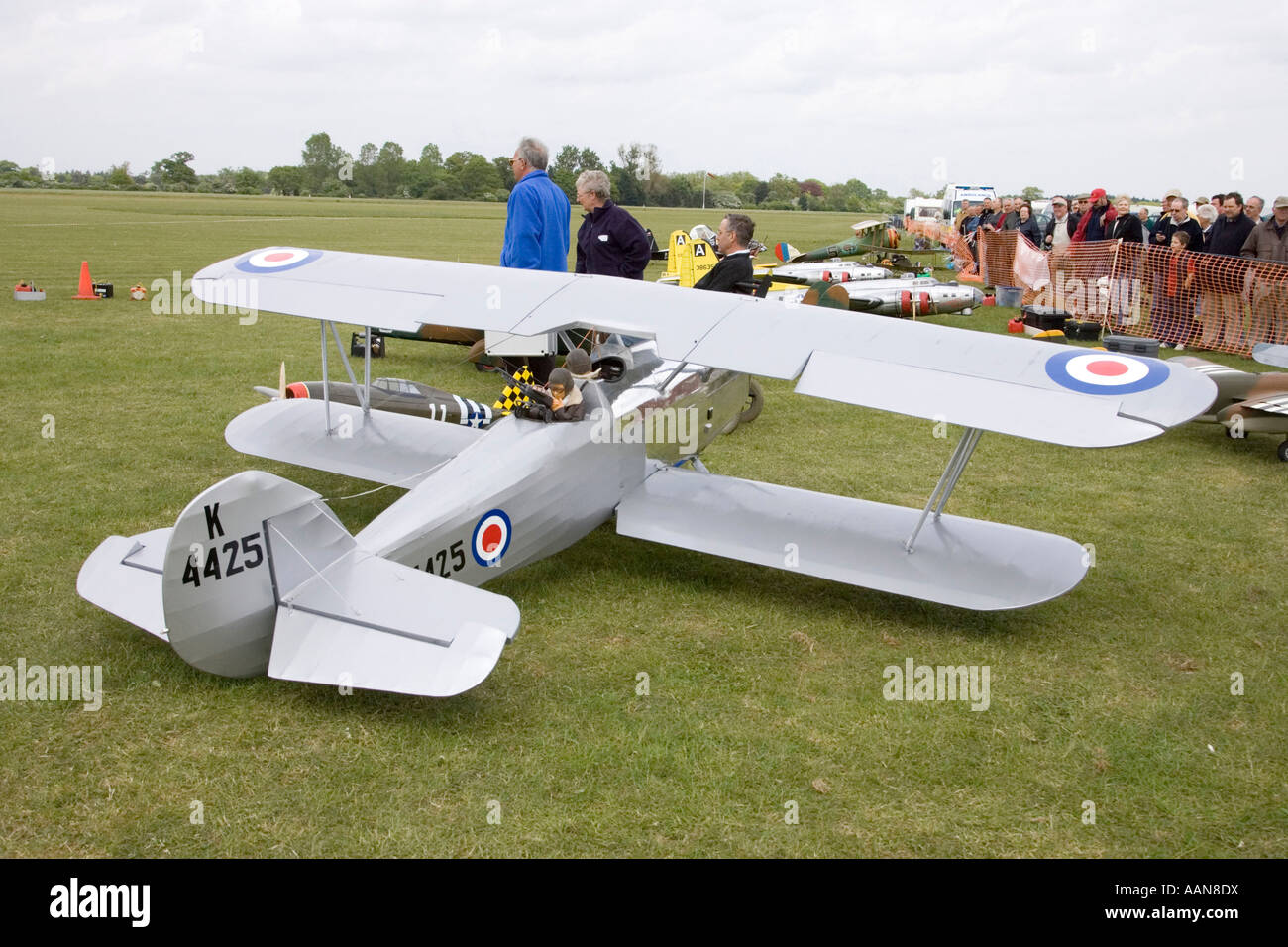 very large radio controlled model aircraft at Rougham Airfield, Suffolk, UK Stock Photo