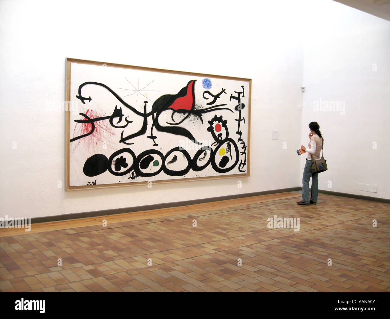Painting in the Joan Miro foundation barcelona Stock Photo