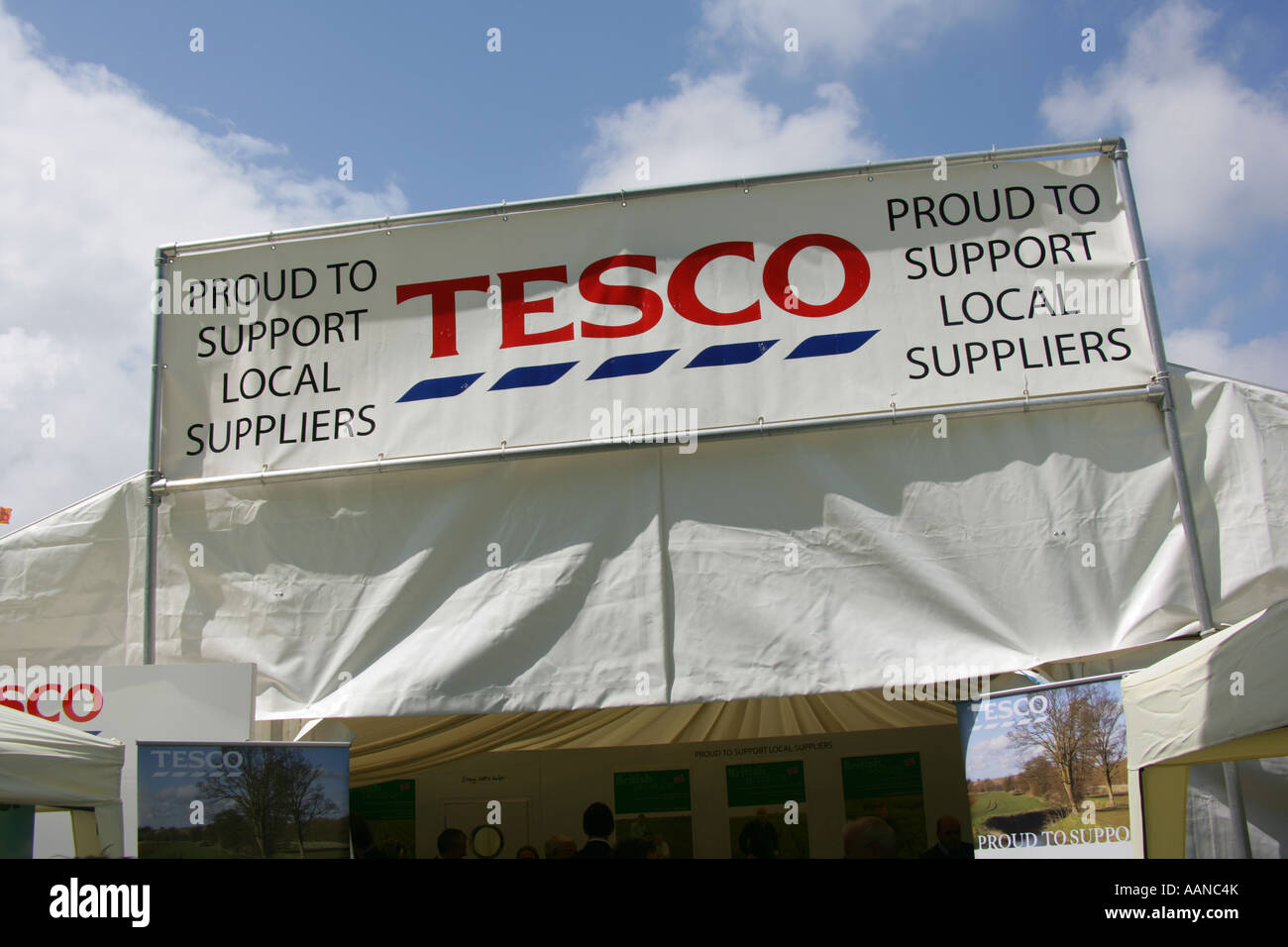 Tesco stand, Suffolk agricultural show, England, UK Stock Photo Alamy