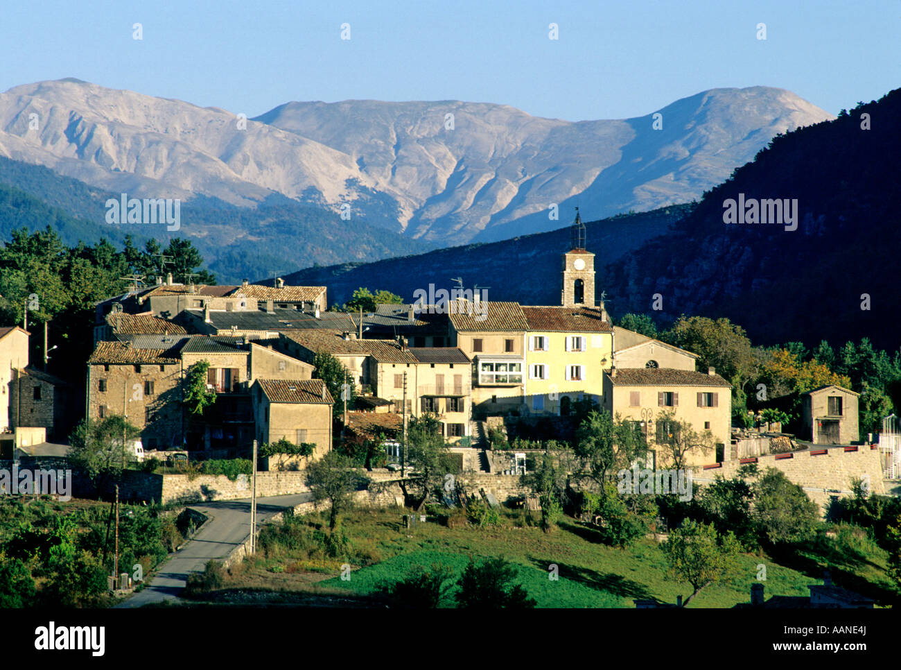 SaintJulienduVerdon village, Provence, France Stock Photo Alamy