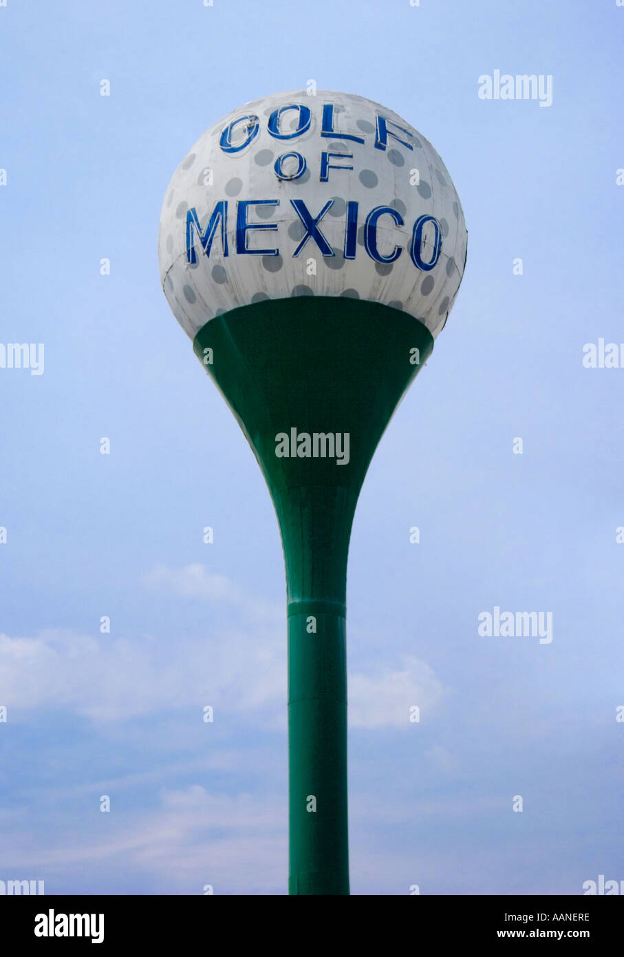 Golf of Mexico sign overlooking the minature gold course at South of the Border in Dillon South Carolina Stock Photo