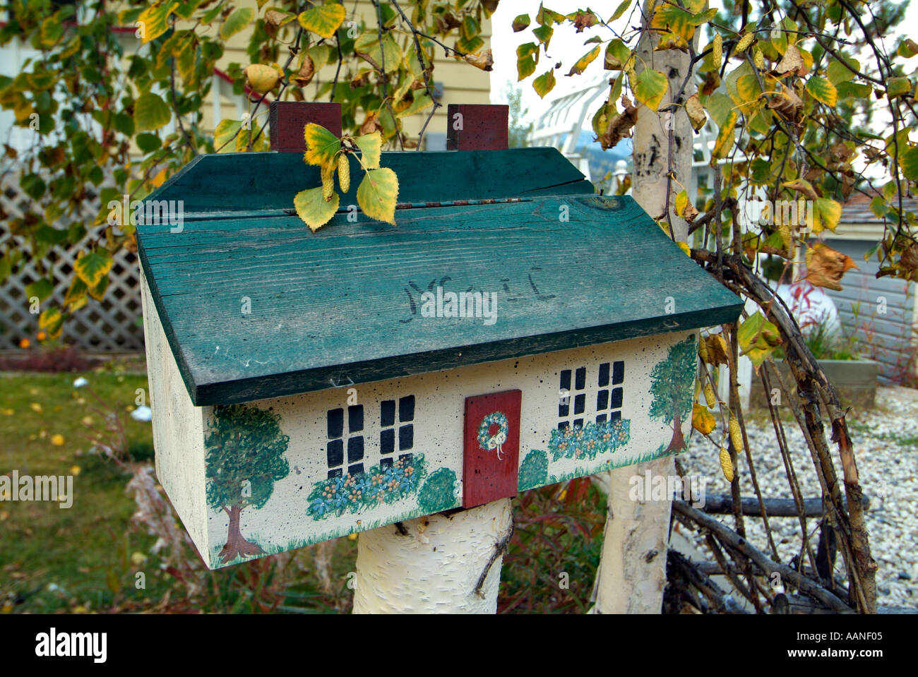 Mailbox, Dawson City, Yukon, Canada Stock Photo