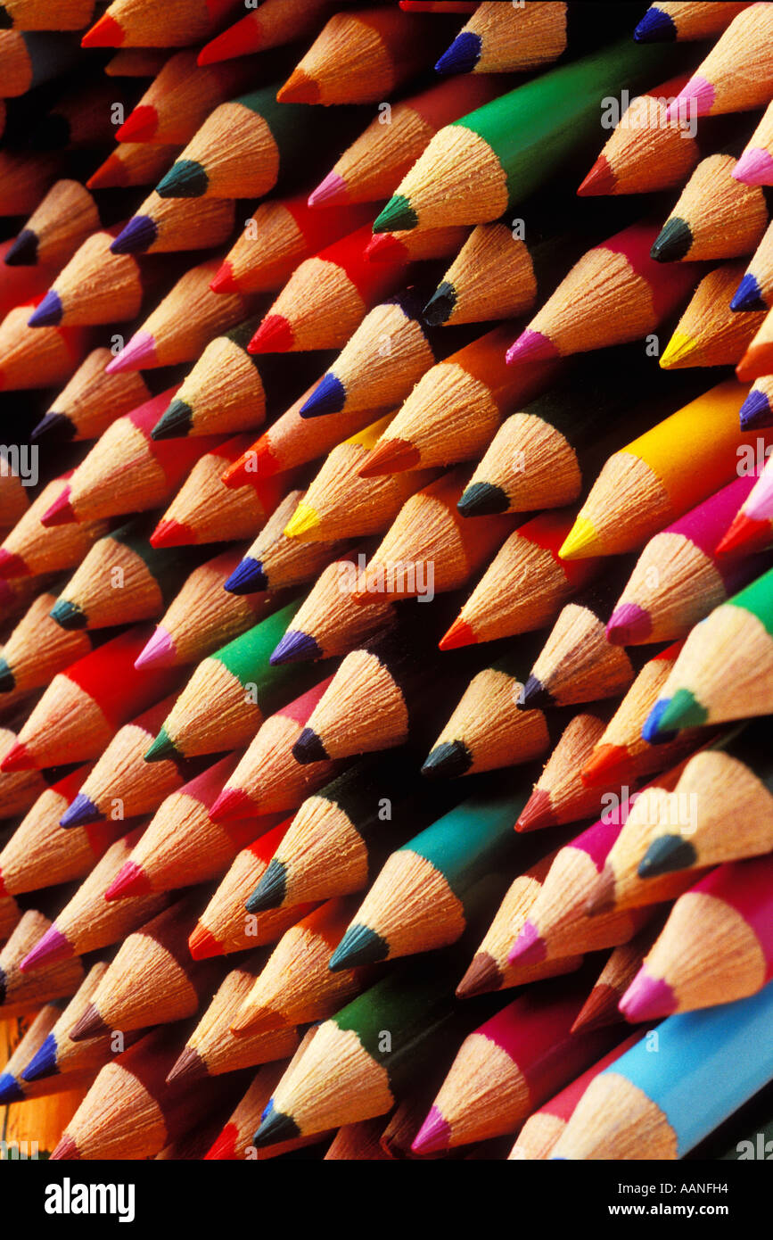 Colored pencils Stock Photo