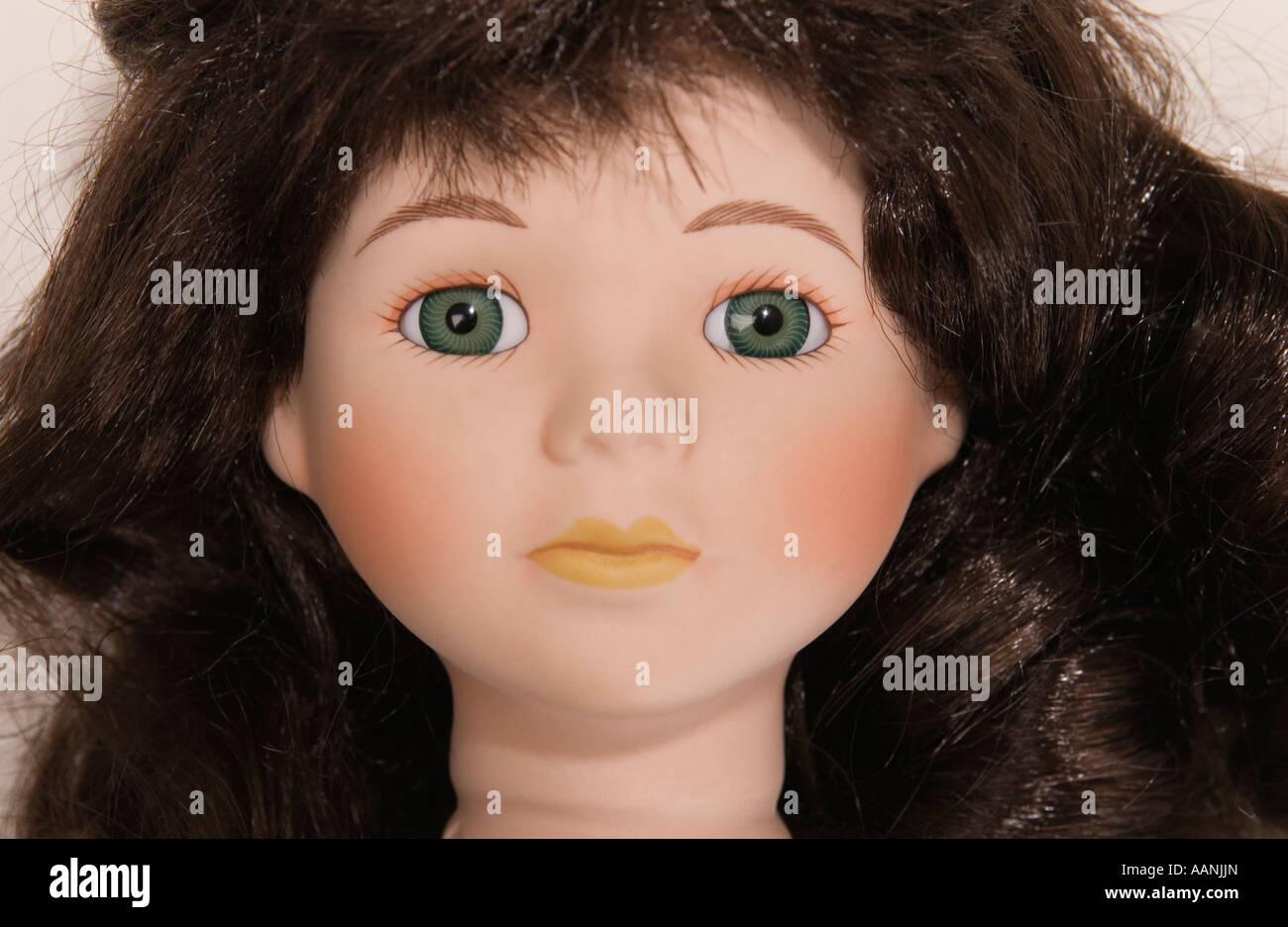 Close-up of China dolls head Stock Photo