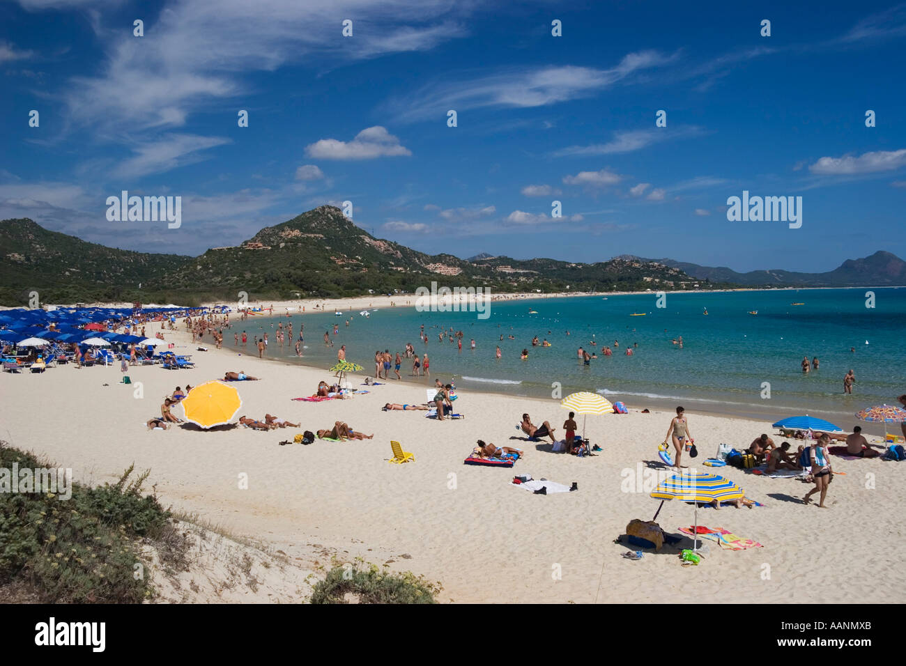 Sandy beach, Costa Rei, Sardinia Stock Photo Alamy
