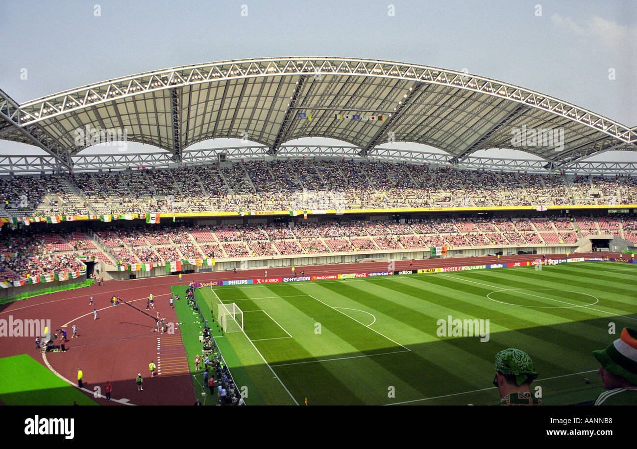 Inside Big Swan Stadium Niigata Fifa World Cup 02 Republic Of Stock Photo Alamy