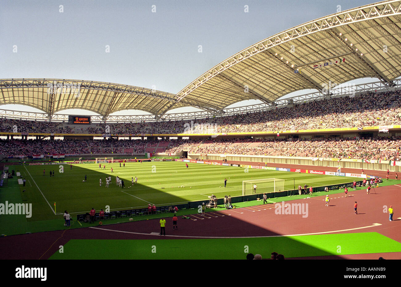 Inside Big Swan Stadium Niigata Fifa World Cup 02 Mexico Croatia Stock Photo Alamy