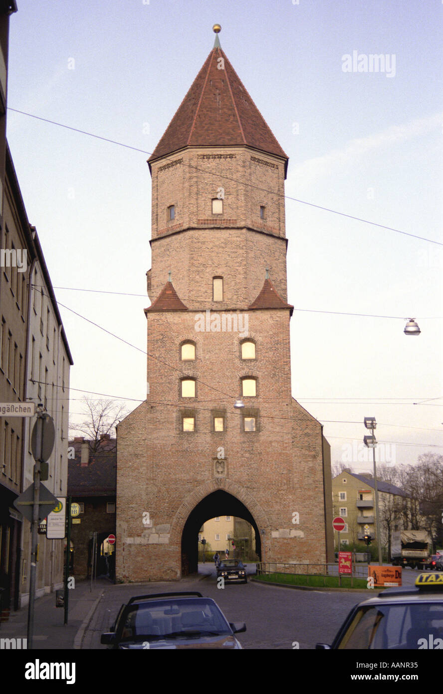 Jakober Tor Augsburg Germany Stock Photo - Alamy