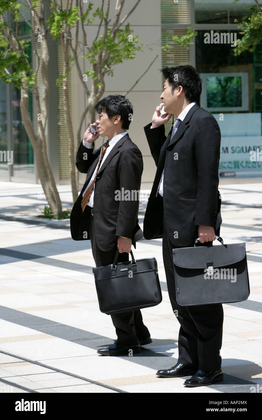 JPN, Japan, Tokyo: Mobile phone user Stock Photo