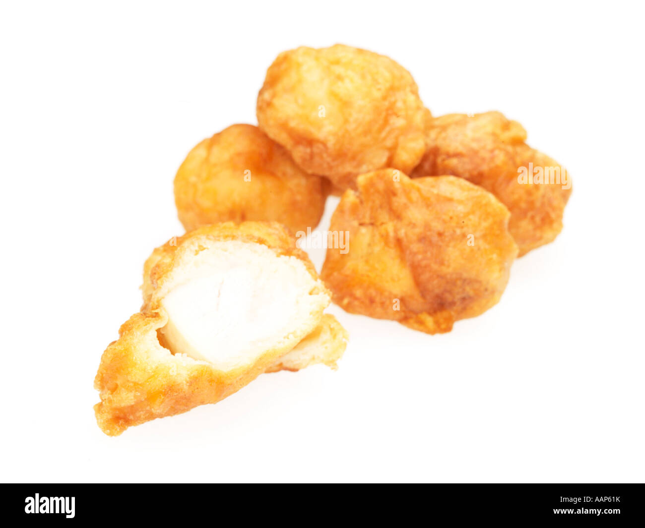 Battered Chicken Balls Stock Photo Alamy