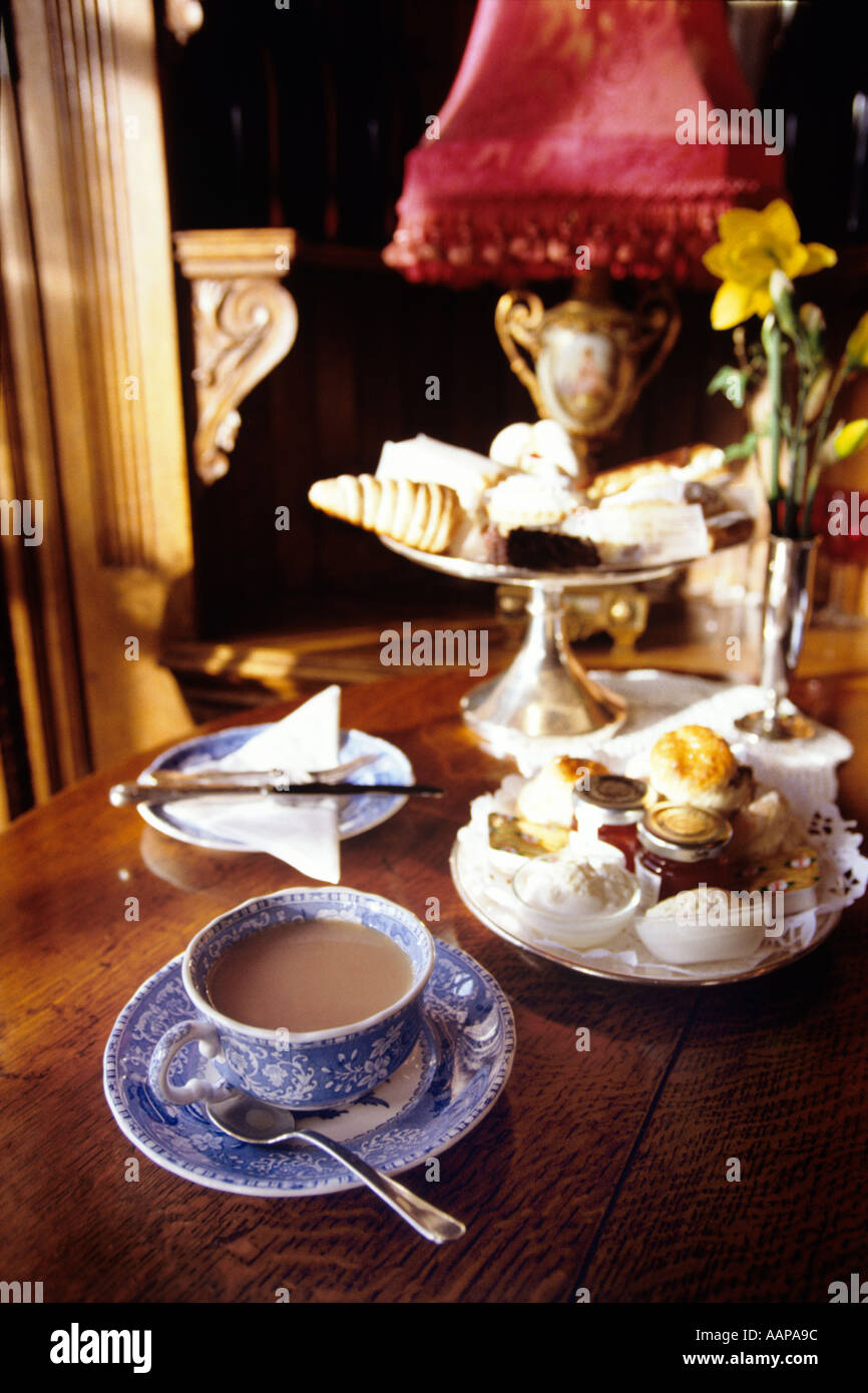 Afternoon tea at the Maids of Honour tea house in Kew England Stock Photo