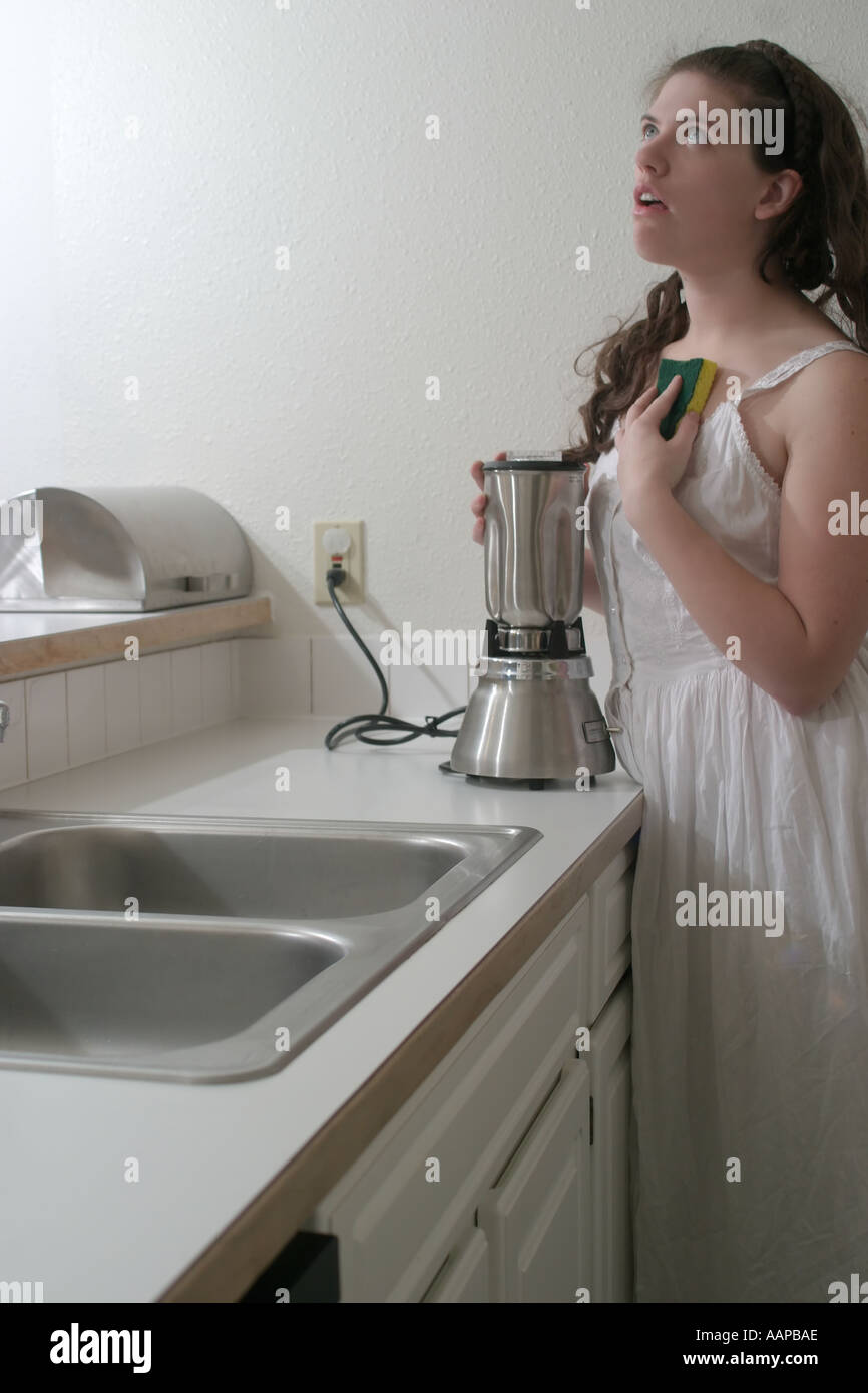 The rapture of a clean kitchen Stock Photo